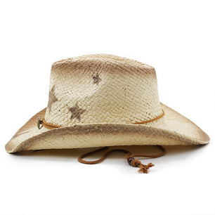 Women's Straw Glamorous Star Pattern Hand-Crafted Sun Hat