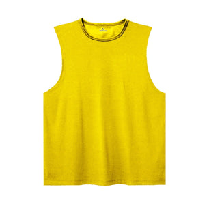 Men's Spandex Sleeveless Pullover Closure Sportswear T-Shirt