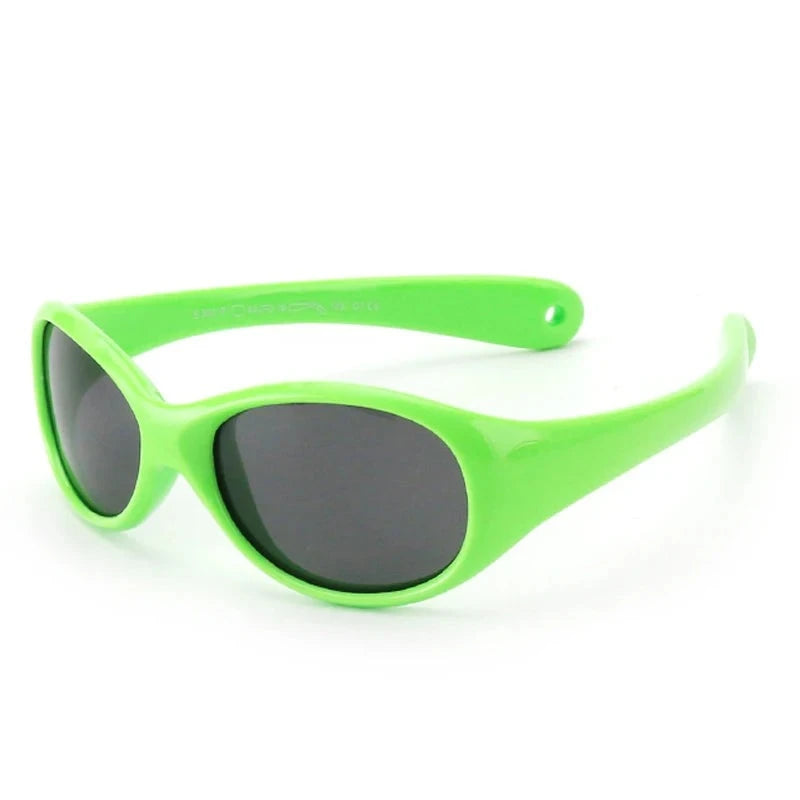 Kid's TR-90 Frame TAC Lens Cute Oval Shaped UV400 Sunglasses