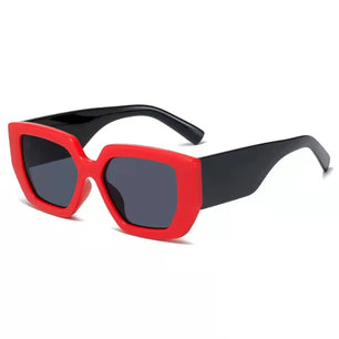 Women's Resin Frame Acrylic Lens Square Shaped UV400 Sunglasses