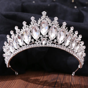 Women's Zinc Alloy Water Drop Pattern Tiaras Bridal Wedding Crown