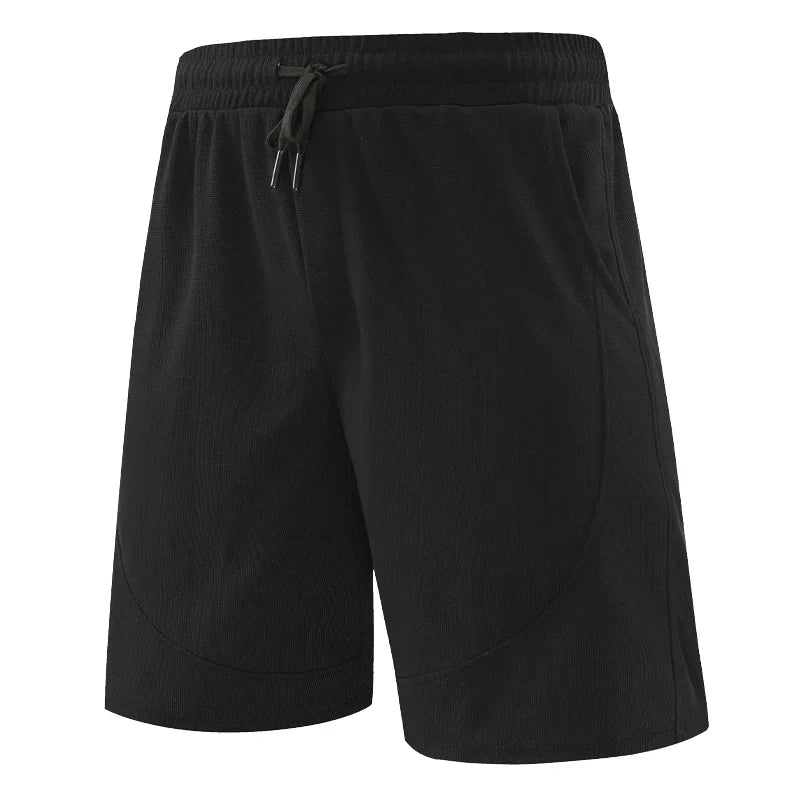 Men's Spandex Drawstring Closure Quick-Dry Solid Swimwear Shorts