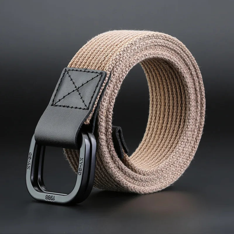 Men's Canvas Buckle Closure Solid Pattern Casual Wear Belts