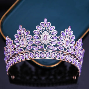 Women's Zinc Alloy Water Drop Pattern Tiaras Bridal Classic Crown