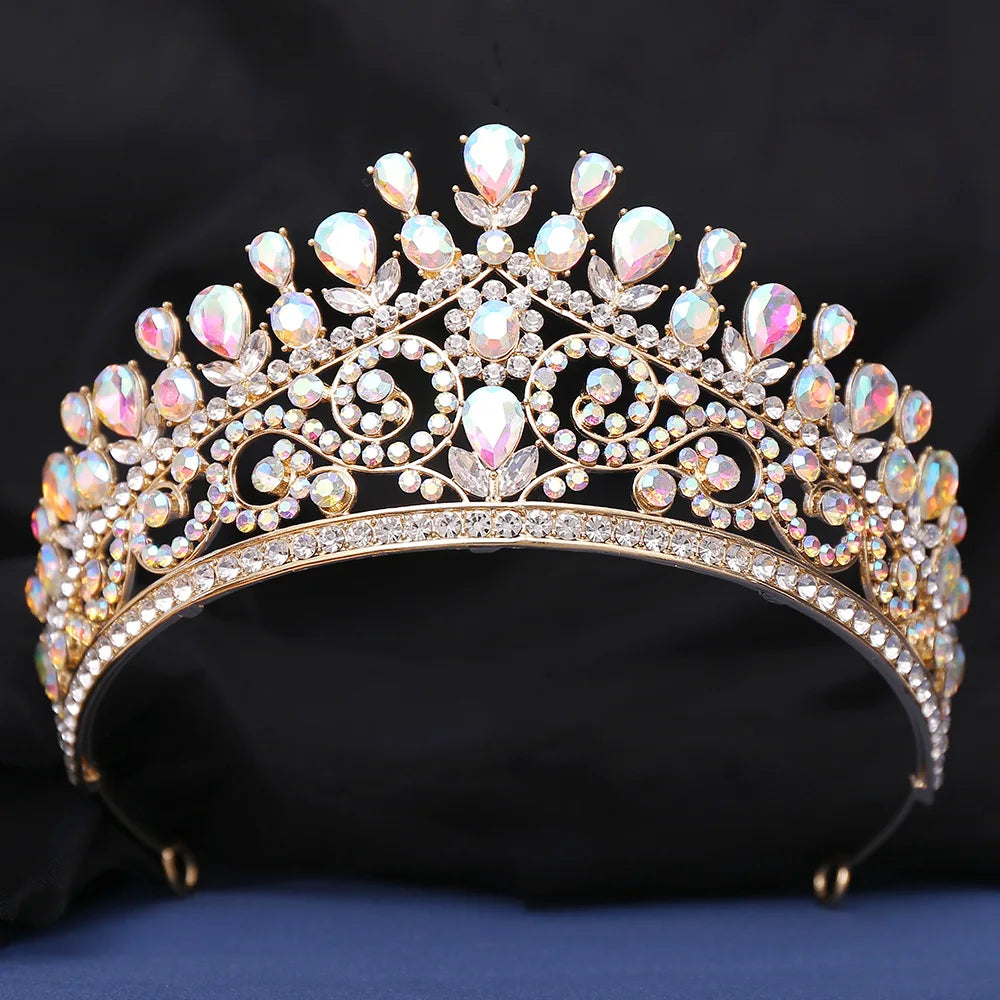 Women's Crystal Zinc Alloy Geometric Pattern Bridal Wedding Crown