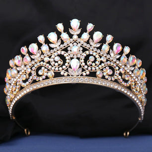 Women's Crystal Zinc Alloy Geometric Pattern Bridal Wedding Crown