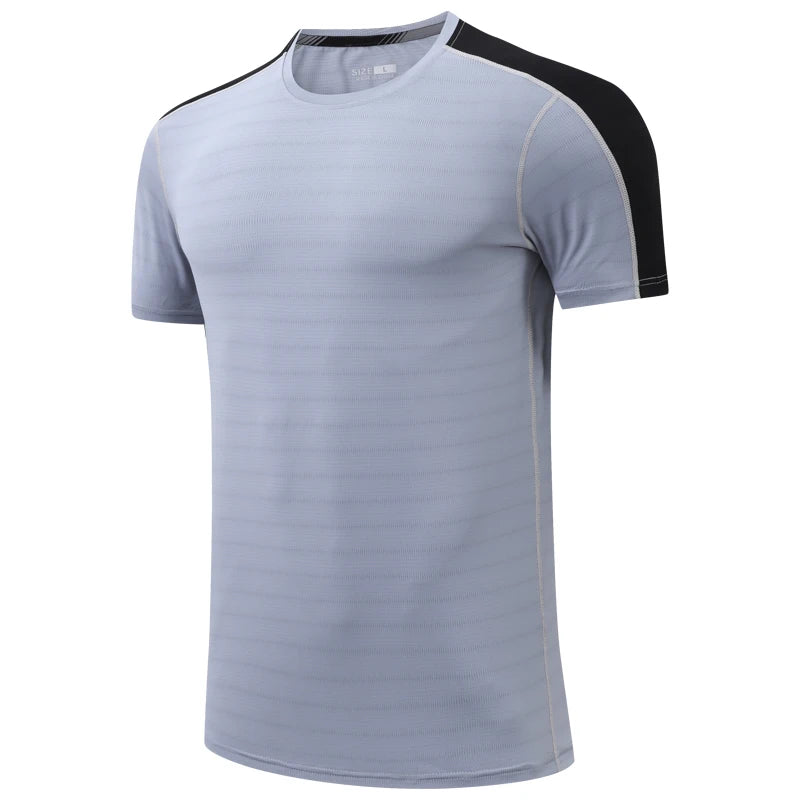 Men's Microfiber Short Sleeve Pullover Closure Sportswear T-Shirt