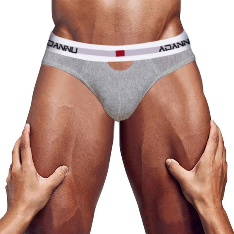 Men's Spandex Elastic Waist Closure Quick-Dry Underpants Brief