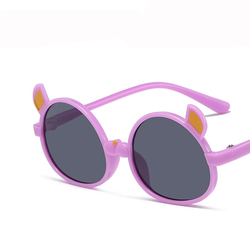 Kid's Resin Frame UV400 Protection Cartoon Pattern Sunglasses