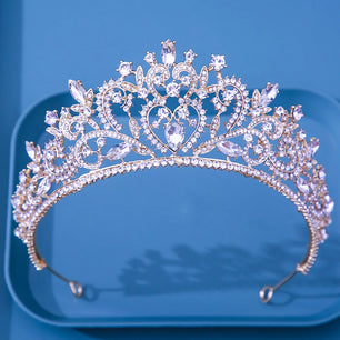 Women's Zinc Alloy Plant Pattern Tiaras Bridal Classic Crown