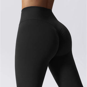 Women's Nylon High Waist Push Up Seamless Sports Wear Leggings