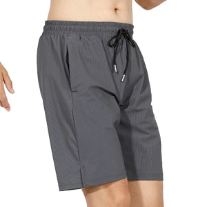 Men's Spandex Solid Pattern Breathable Fitness Sports Short