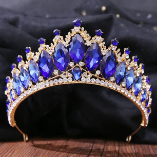 Women's Zinc Alloy Water Drop Pattern Tiaras Bridal Wedding Crown