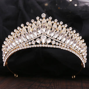 Women's Zinc Alloy Water Drop Pattern Tiaras Bridal Wedding Crown