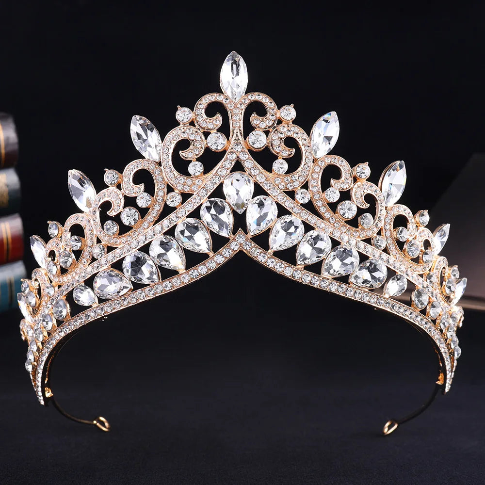 Women's Crystal Zinc Alloy Geometric Pattern Bridal Wedding Crown