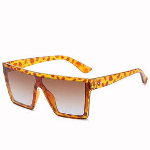 Women's Polycarbonate Frame Square Shaped Gradient Sunglasses