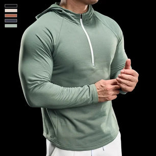 Men's Polyester Full Sleeve Solid Pattern Pullover Closure Jacket