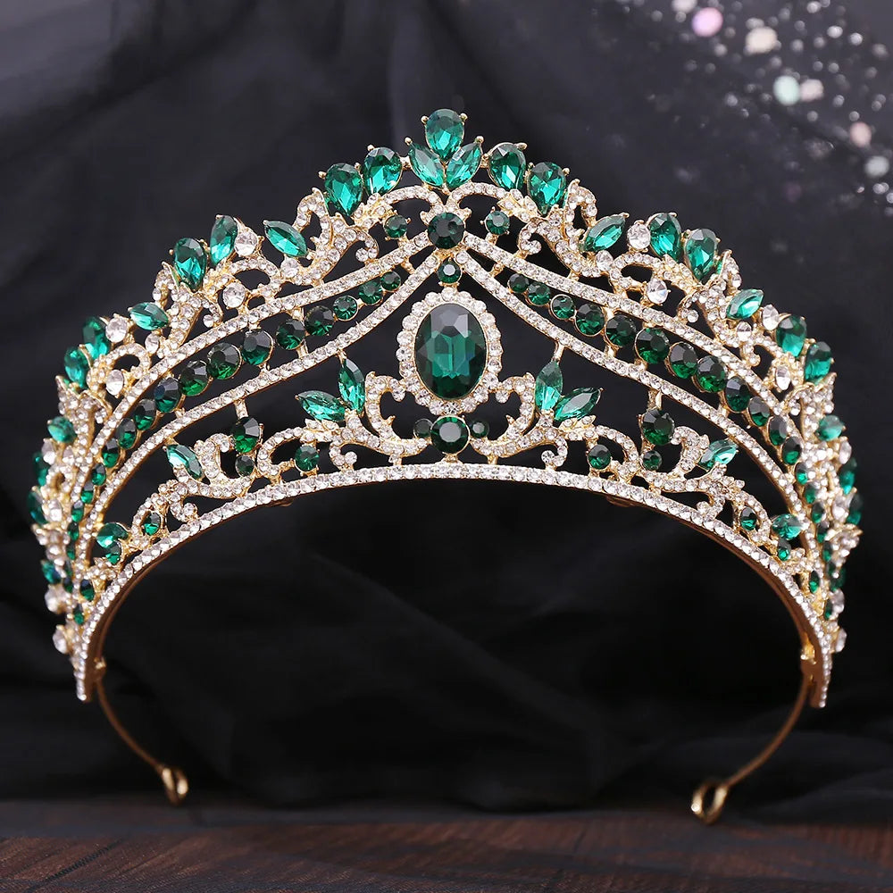 Women's Zinc Alloy Water Drop Pattern Tiaras Bridal Classic Crown