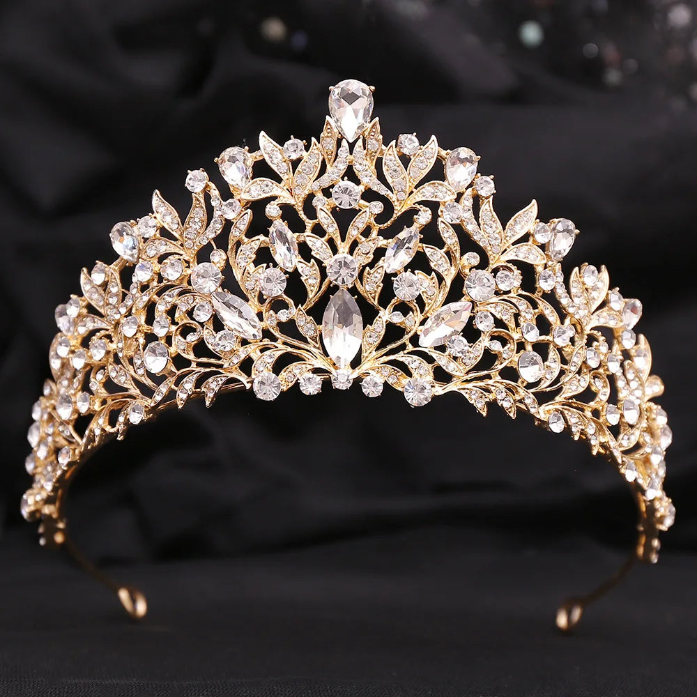 Women's Zinc Alloy Water Drop Pattern Tiaras Bridal Classic Crown