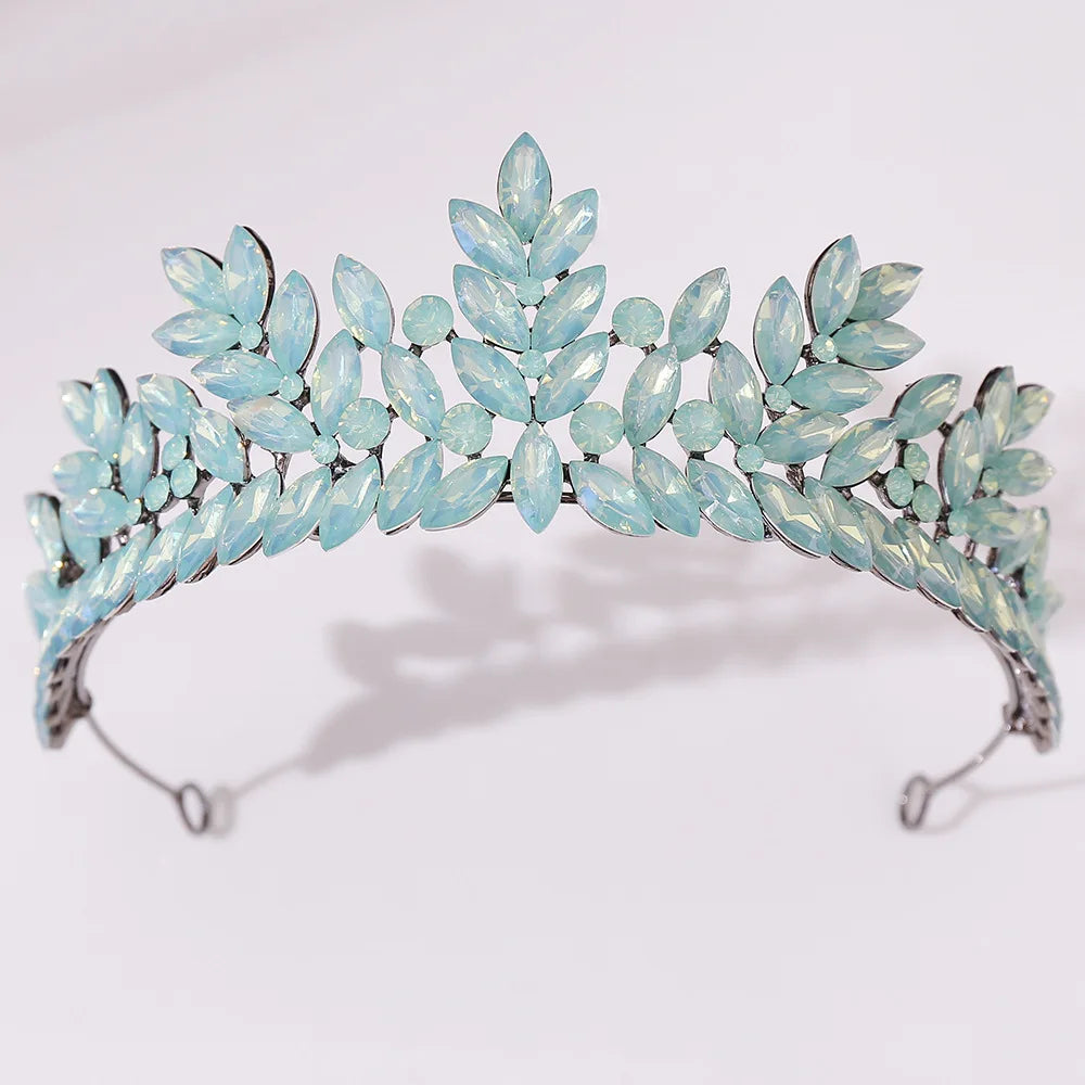 Women's Zinc Alloy Plant Pattern Tiaras Bridal Classic Crown