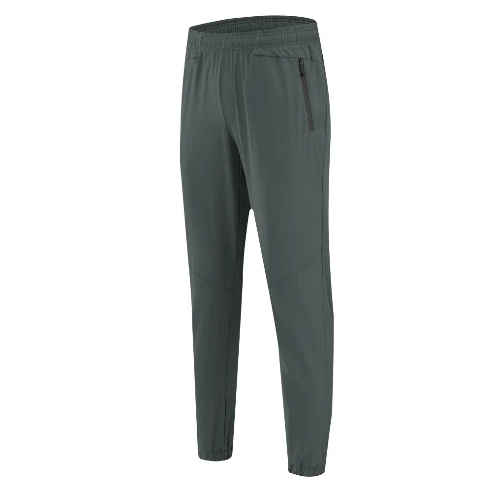 Men's Polyester Elastic Closure Quick-Drying Gymwear Trousers