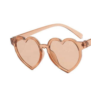 Kid's Resin Frame Acrylic Lens Heart Shaped UV400 Sunglasses