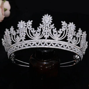 Women's Copper Water Drop Pattern Tiaras Bridal Wedding Crown