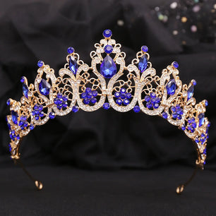 Women's Zinc Alloy Water Drop Pattern Tiaras Bridal Classic Crown