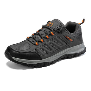 Men's Cotton Round Toe Lace-Up Closure Running Sport Sneakers