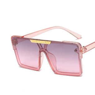 Kid's Resin Frame Acrylic Lens Square UV400 Trendy Sunglasses