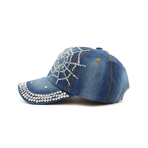 Women's Denim Adjustable Strap Sun Protection Baseball Caps