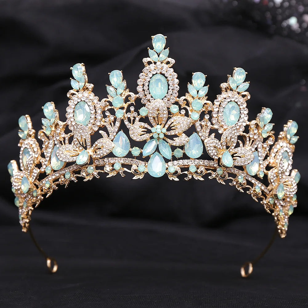 Women's Zinc Alloy Water Drop Pattern Tiaras Bridal Classic Crown