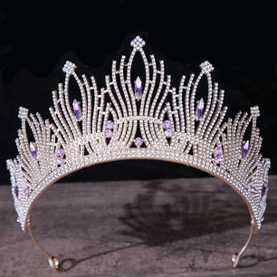 Women's Zinc Alloy Geometric Pattern Tiaras Bridal Wedding Crown