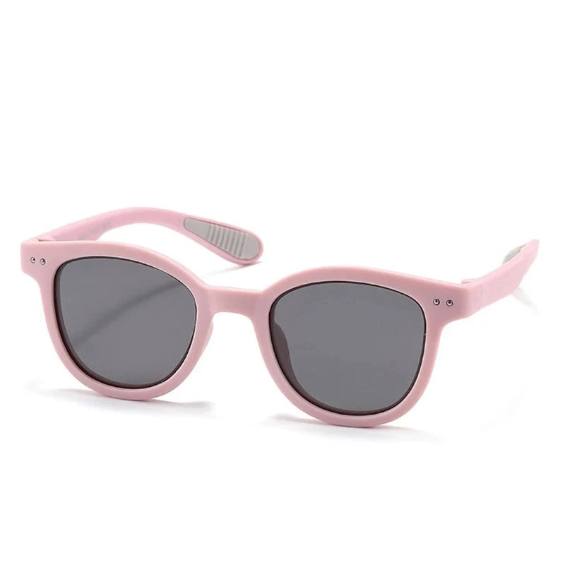 Kid's TR-90 Frame TAC Lens Cute Round Shaped UV400 Sunglasses