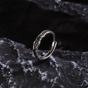 Men's Metal Copper Round Shaped Trendy Wedding Resizable Rings