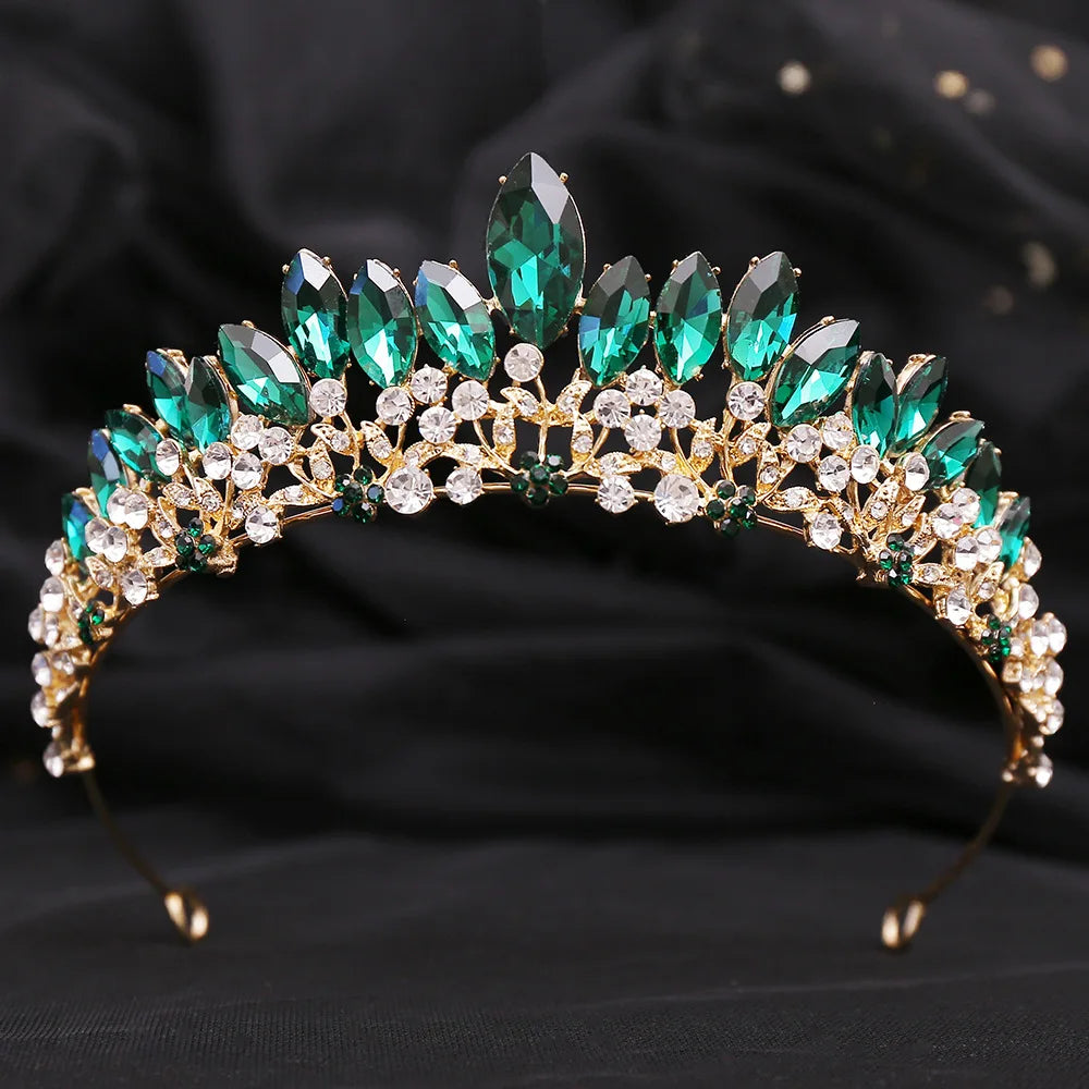 Women's Zinc Alloy Plant Pattern Tiaras Bridal Classic Crown