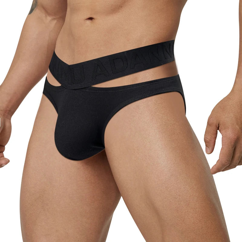 Men's Cotton Elastic Waist Closure Quick-Dry Underpants Brief