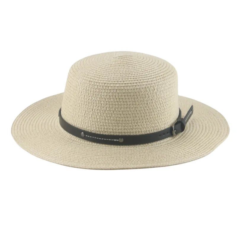 Women's Straw Solid Pattern Glamorous Sun Protection Brim Hat