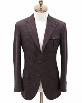 Men's Polyester Notched Collar Long Sleeve Single Breasted Blazers