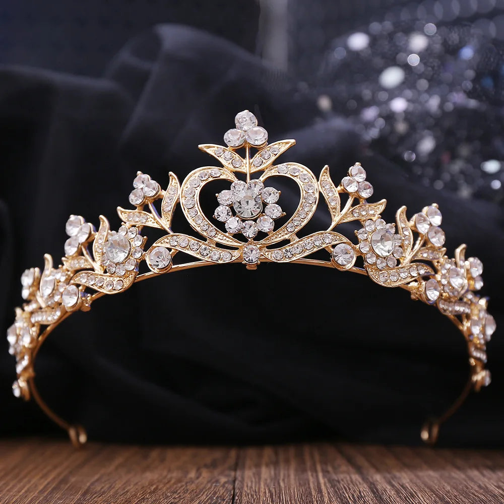 Women's Zinc Alloy Water Drop Pattern Tiaras Bridal Classic Crown