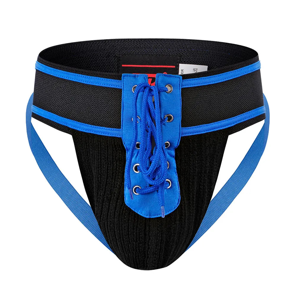 Men's Cotton Drawstring Closure Breathable Underpants Brief