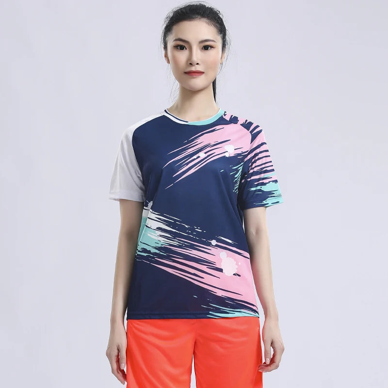 Women's Polyester O-Neck Short Sleeves Breathable Fitness Tops