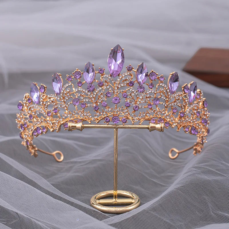 Women's Zinc Alloy Plant Pattern Tiaras Bridal Classic Crown