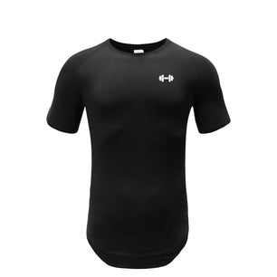 Men's O-Neck Short Sleeve Quick Dry Compression Gym Wear Shirt