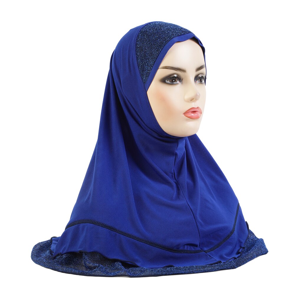 Women's Arabian Polyester Headwear Plain Pattern Casual Hijabs