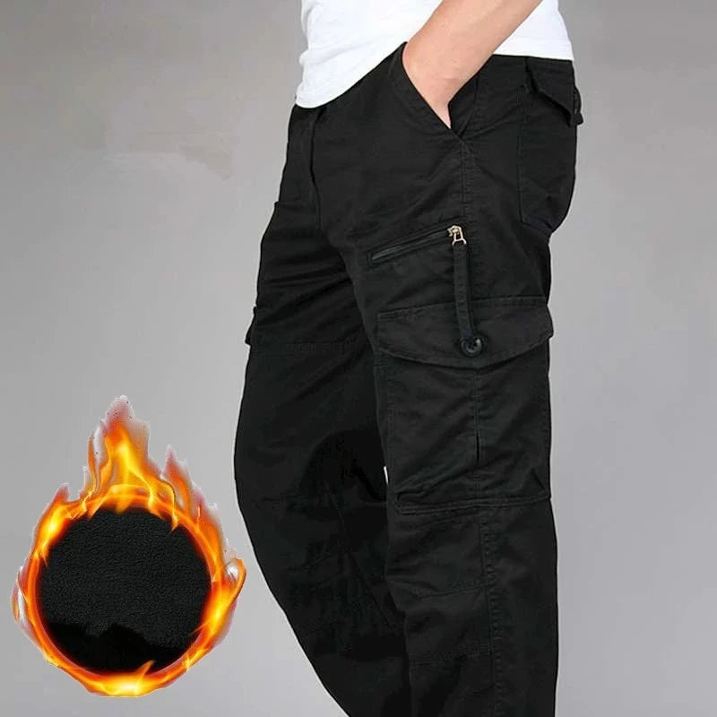 Men's Polyester Mid Waist Zipper Fly Closure Waterproof Trousers