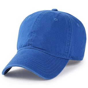 Men's Cotton Adjustable Strap Solid Pattern Casual Baseball Cap