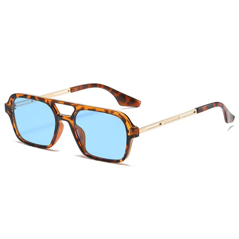 Women's Plastic Frame Polycarbonate Lens Square Shape Sunglasses