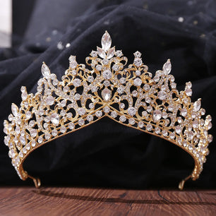 Women's Zinc Alloy Water Drop Pattern Tiaras Bridal Classic Crown