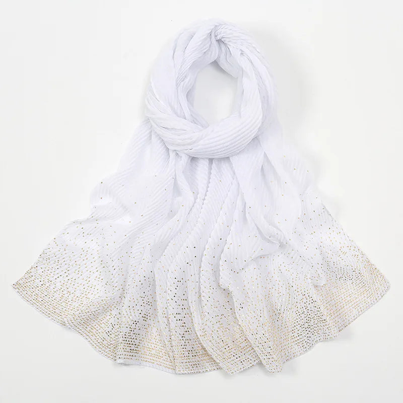 Women's Polyester Neck Wrap Quick-Dry Solid Pattern Scarves